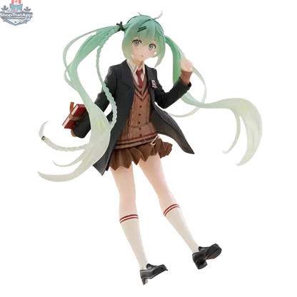 Hatsune Miku Preppy anime figure by Hawk Collectibles featuring Miku in stylish preppy fashion, standing with detailed costume.