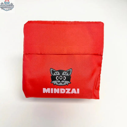 Foldable Hunter shopping bag by Mindzai Toy Shop, featuring a creative design, shown in a compact, foldable form.