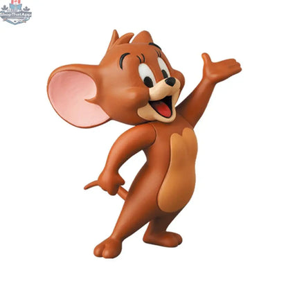 Collectible Jerry toy figure from Tom and Jerry UDF series by Medicom Toy, featuring classic cartoon character in a playful pose.