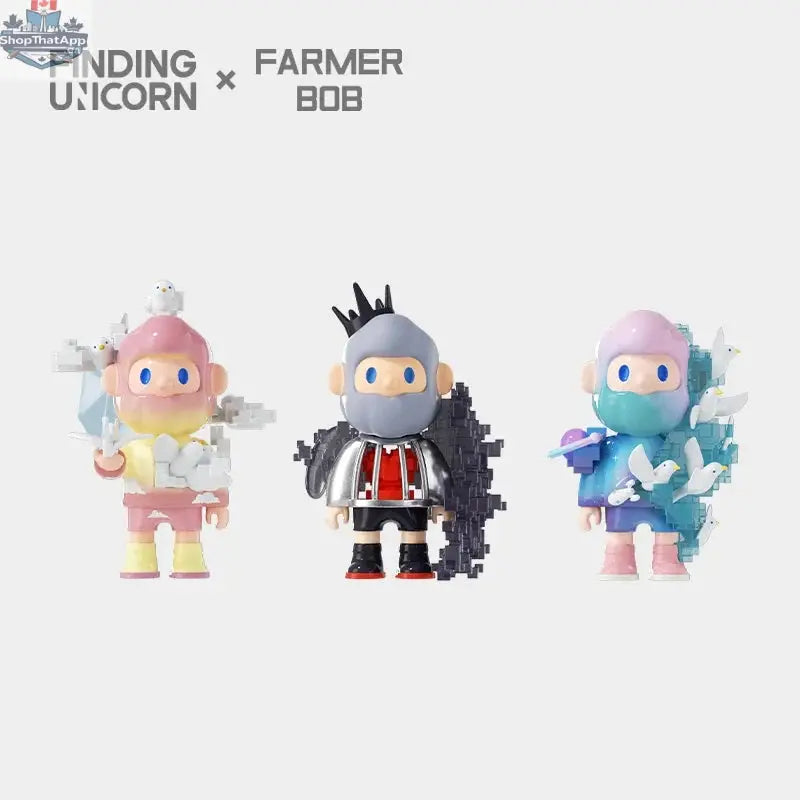 Farmer Bob Next Generation Pixel Universe toy blind box by Mindzai Toy Shop, featuring colorful pixelated farmer character.