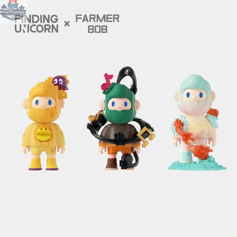 Farmer Bob Next Generation Pixel Universe blind box toy from Mindzai Toy Shop, featuring colorful pixelated character design.