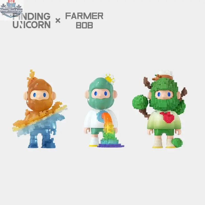 Farmer Bob Next Generation Pixel Universe blind box toy by Mindzai Toy Shop, featuring colorful pixel art character design