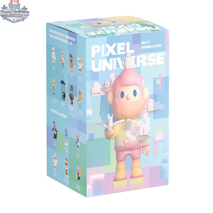 Farmer Bob Next Generation Pixel Universe blind box toy by Mindzai Toy Shop, featuring colorful pixelated farmer character.