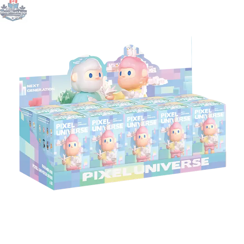 Farmer Bob Next Generation Pixel Universe blind box toy from Mindzai Toy Shop, featuring colorful pixel art design and farmer character.