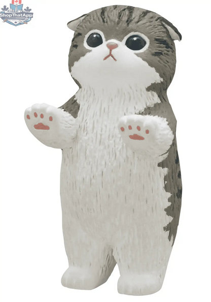 Colorful Mofusand Cats blind box collectible slide figures by Kitan Club, featuring cute cat designs on a white background.