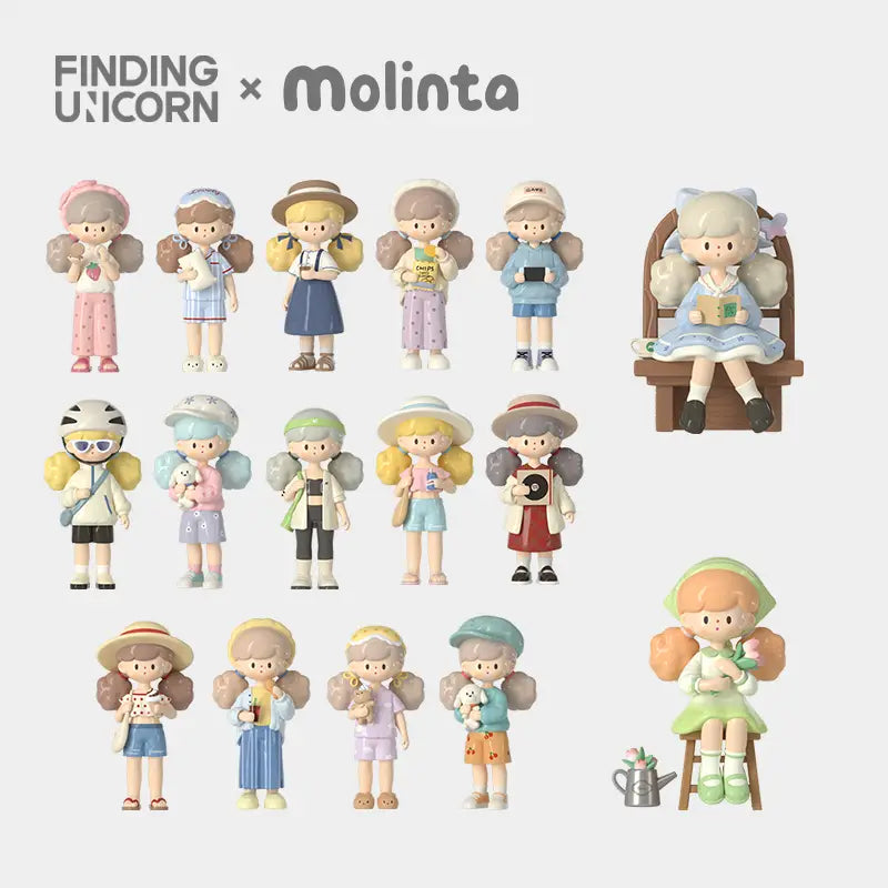 Colorful Molinta Minor Holiday Blind Box toy by Finding Unicorn, featuring playful unicorn design for kids' holiday fun.