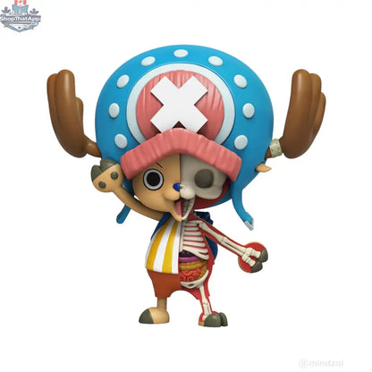 Dissectable One Piece toy figure from Jason Freeny x Mighty Jaxx series, showing detailed internal design and vibrant colors.