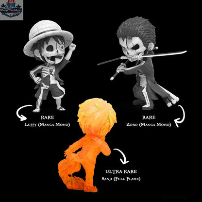 Dissectable One Piece toy figure from Jason Freeny x Mighty Jaxx series featuring detailed internal anatomy, shown in a blind box.
