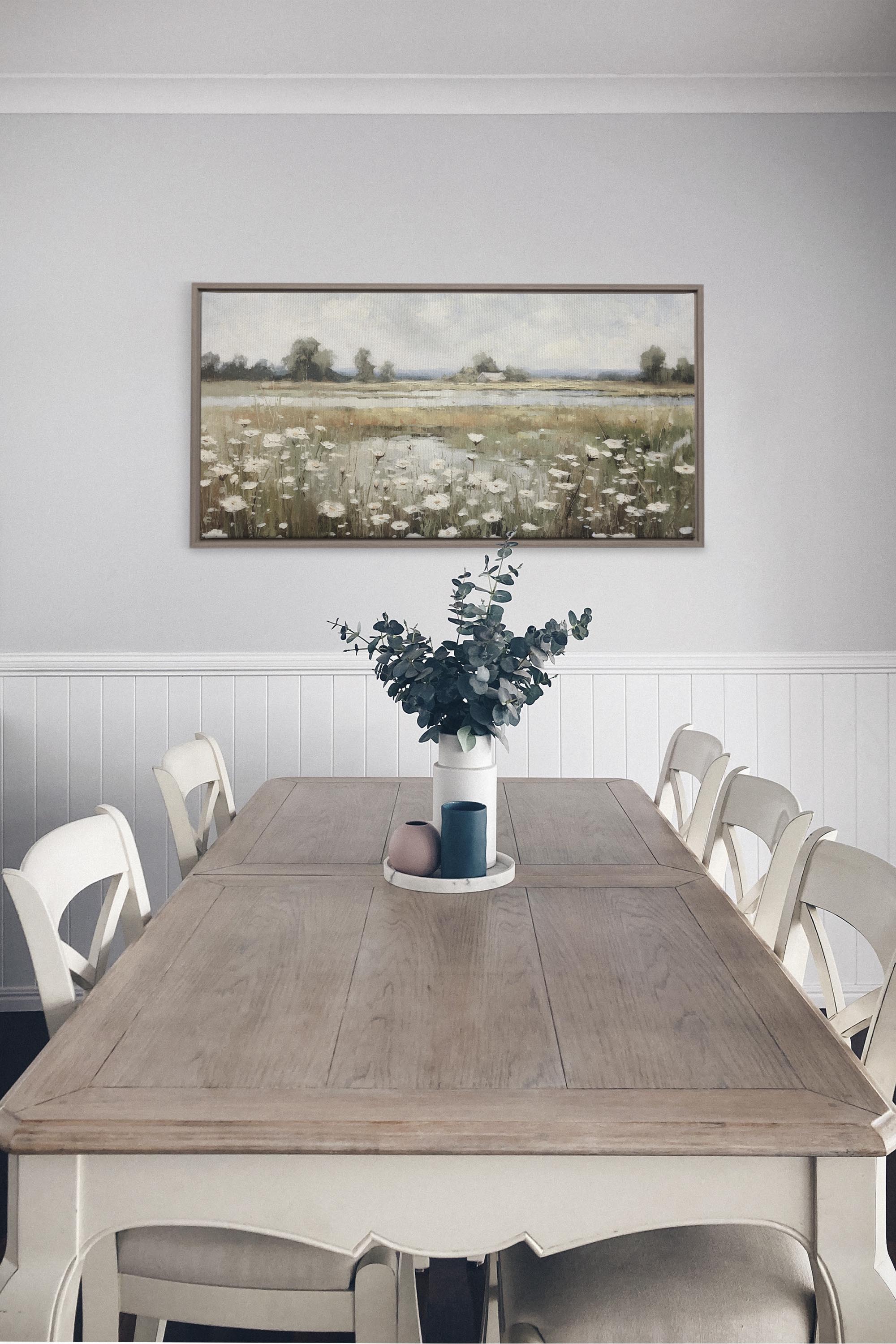 Delicate Blooms Canvas Art - Oeuvre sur toile étirée