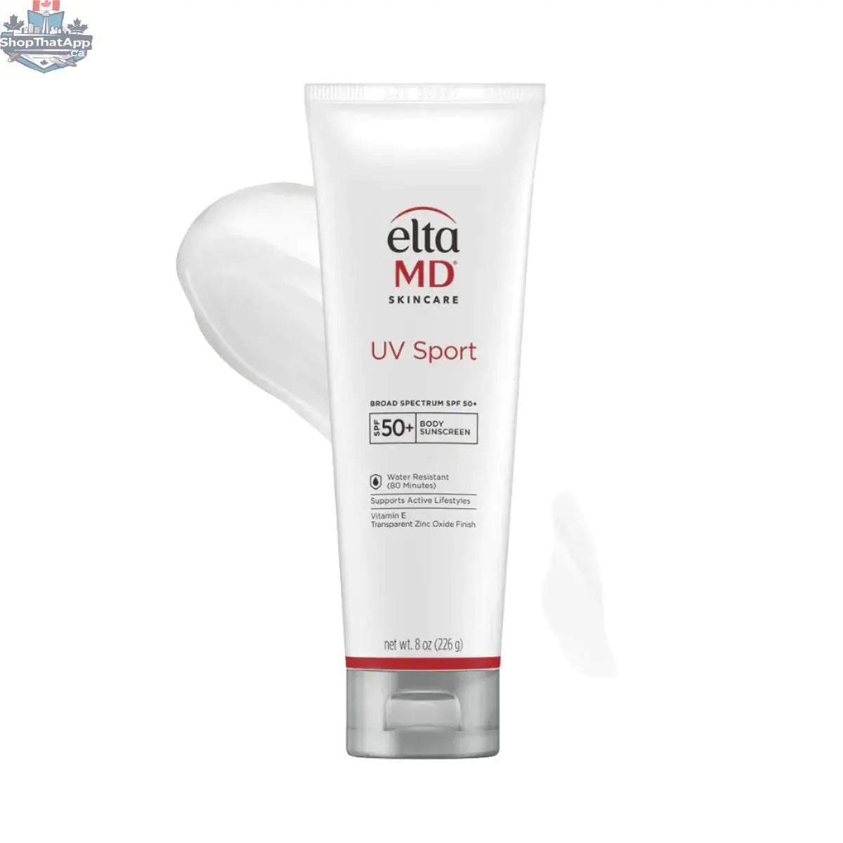 EltaMD UV Sport SPF 50 broad-spectrum sunscreen in 226g tube, ideal for active lifestyles and outdoor activities.