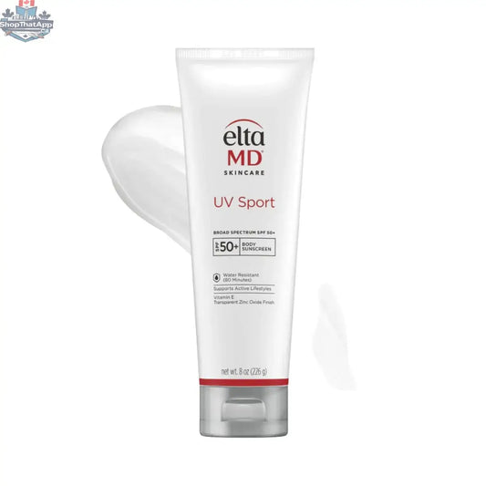 EltaMD UV Sport SPF 50 broad-spectrum sunscreen in 226g tube, ideal for active lifestyles and outdoor activities.