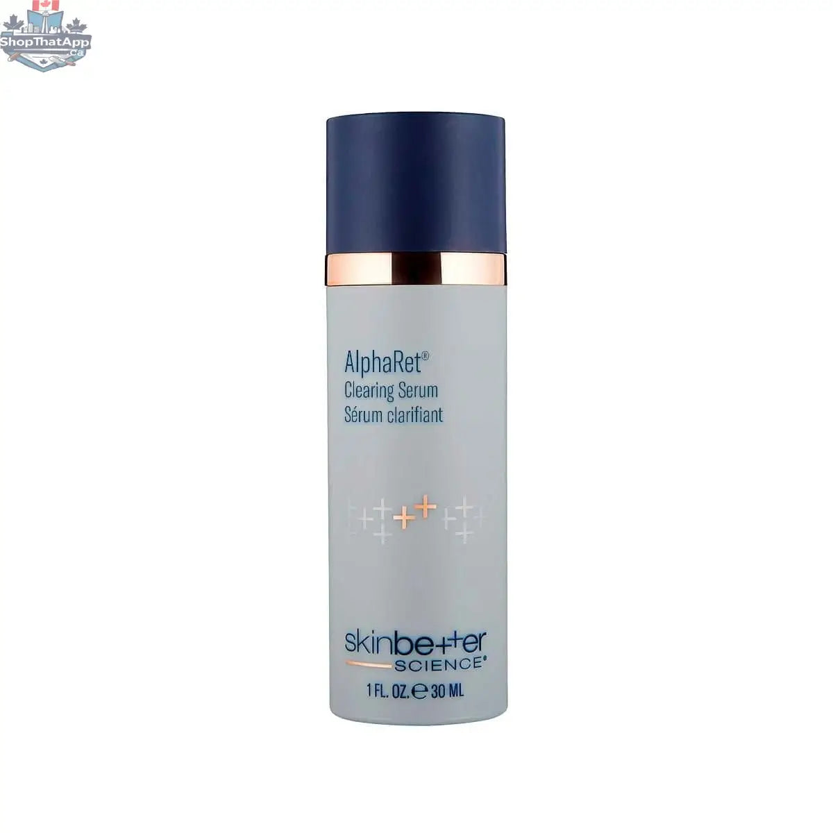 Skinbetter Science AlphaRet Clearing Serum in a sleek bottle, showcasing the skincare product for clear, radiant skin.