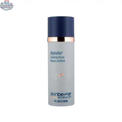 Skinbetter Science AlphaRet Clearing Serum in a sleek bottle, showcasing the skincare product for clear, radiant skin.