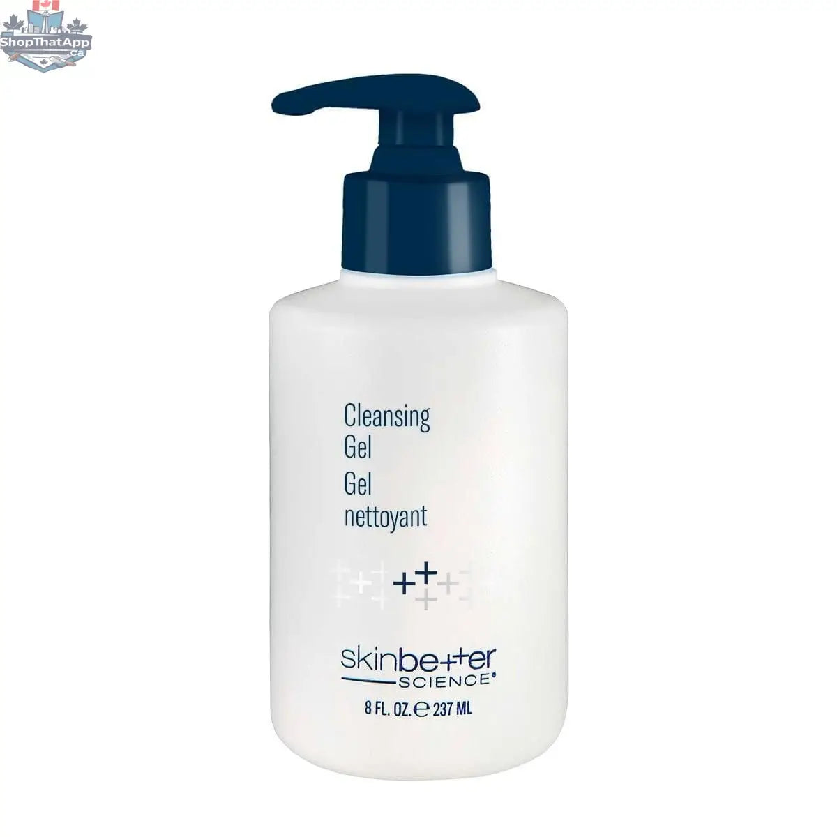 Skinbetter Science Cleansing Gel in a clear pump bottle, gentle daily cleanser for radiant, healthy skin.