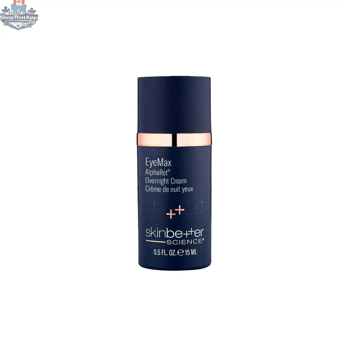 Skinbetter Science EyeMax AlphaRet Overnight eye treatment jar showing the product container and label for advanced eye care.