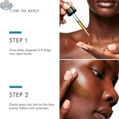 SkinCeuticals Discoloration Defense serum bottle for evening skin tone and brightened complexion, displayed on a neutral background.