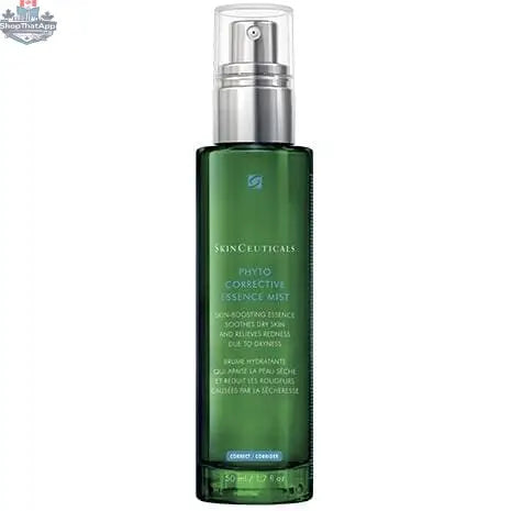 SkinCeuticals Phyto Corrective Mist providing soothing hydration and radiant skin, in a clear spray bottle with a fine mist.