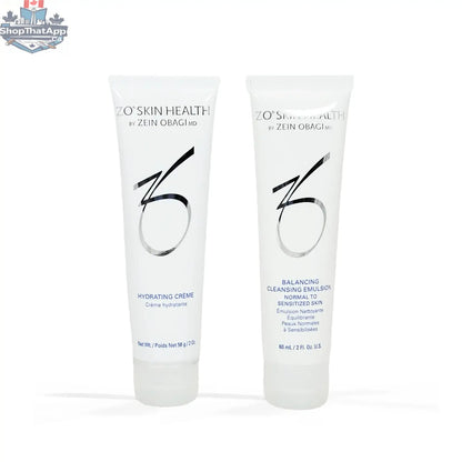 Travel-size ZO Balancing Cleansing Emulsion by Monarch MD Medical Aesthetics, showing the hydrating facial cleanser in a sleek tube.