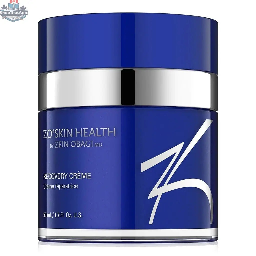 Monarch MD Medical Aesthetics ZO Recovery Creme jar with white lid and label, skincare product for skin healing and recovery.