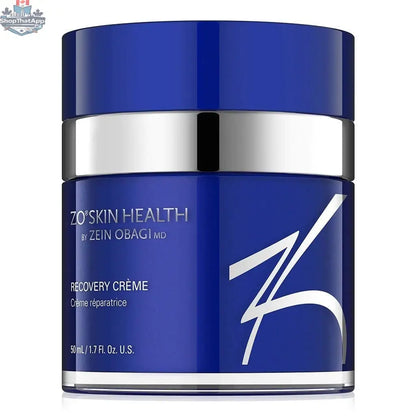 Monarch MD Medical Aesthetics ZO Recovery Creme jar with white lid and label, skincare product for skin healing and recovery.