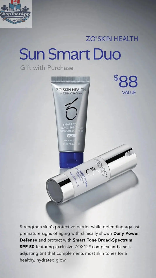 Monarch MD Sun Smart Duo sunscreen bottle showing UV protection and skincare benefits for face and body.