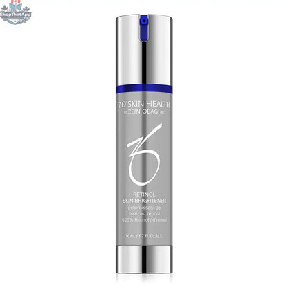 Monarch MD ZO Retinol Skin Brightener in a sleek bottle, designed for skincare to improve skin brightness and texture.