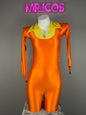 Anime cat-inspired cosplay bodysuit by MRJCOS, Spandex full jumpsuit with eye-catching feline design for Halloween and parties.