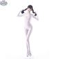Shiny sheer spandex nylon bodysuit by MRJCOS, full-body see-through Zentai cosplay suit with a smooth, form-fitting appearance.