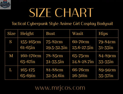 Tactical anime girl cosplay bodysuit with sheer mesh and PU leather, designed for MRJCOS costume collection.