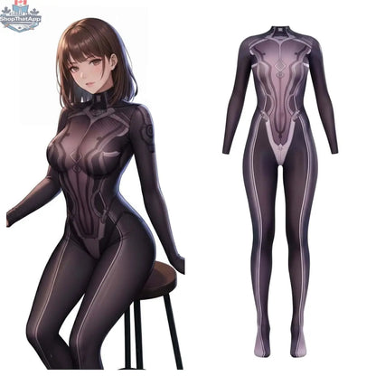 Anime Superhero Eve 10D sheer bodystocking by MRJCOS, featuring ultra-thin, form-fitting anime-inspired lingerie with detailed design.
