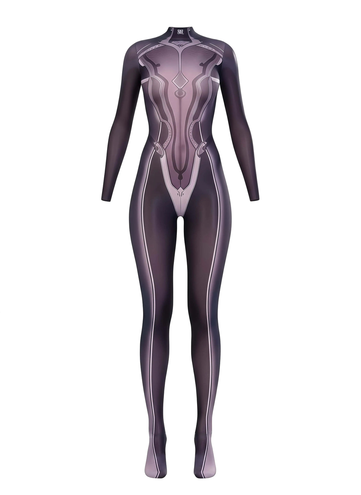 Anime superhero Eve 10D sheer bodystocking by MRJCOS, ultra-thin lingerie featuring a detailed superhero design and form-fitting style.