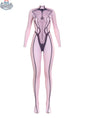 Anime superhero Eve 10D sheer bodystocking by MRJCOS, featuring ultra-thin, form-fitting lingerie with detailed superhero design.