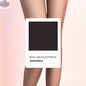 Seamless high waist matte nylon pantyhose by MRJCOS, smooth and opaque tights showing a close-up of the waistband and fabric texture.