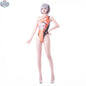 Japanese Anime Racing Swimwear Spandex wetsuit with race queen design, featuring vibrant colors and sleek fit, ideal for swim events.