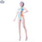 Japanese Anime Racing Swimwear by MRJCOS featuring a spandex wetsuit styled as a race queen costume, shown in a close-up view.