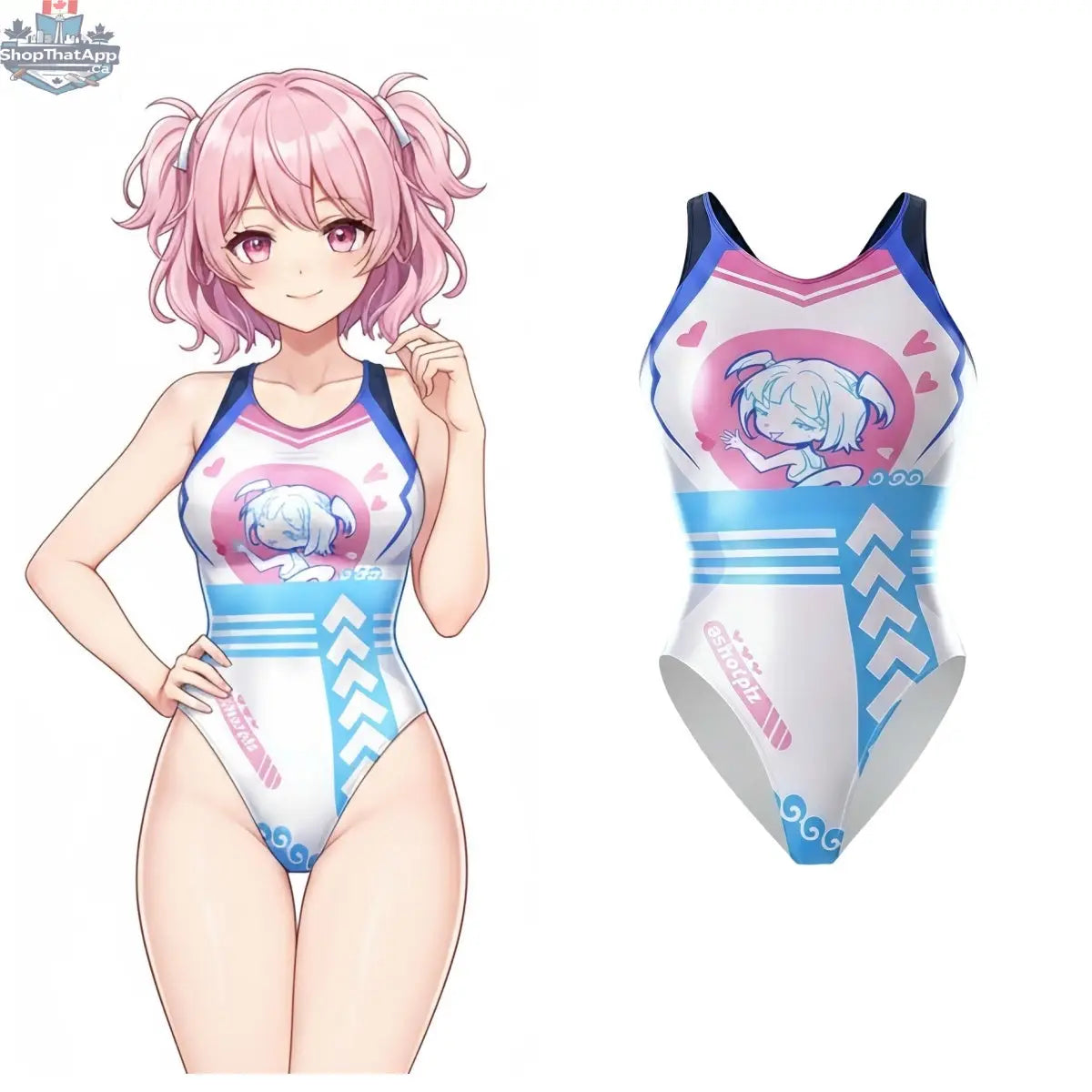 Japanese Anime Swimwear Spandex Racing Suit by MRJCOS, featuring a vibrant wet suit race queen costume with sleek, form-fitting design.