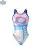 Japanese anime-themed MRJCOS swimwear spandex racing suit featuring a wet suit design with race queen costume details.