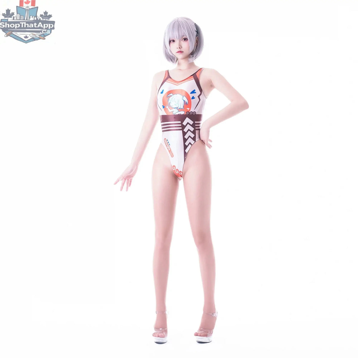 Japanese Anime Spandex Swimwear Racing Suit Wet Suit Race Queen Costume - Shopthatapp.ca
