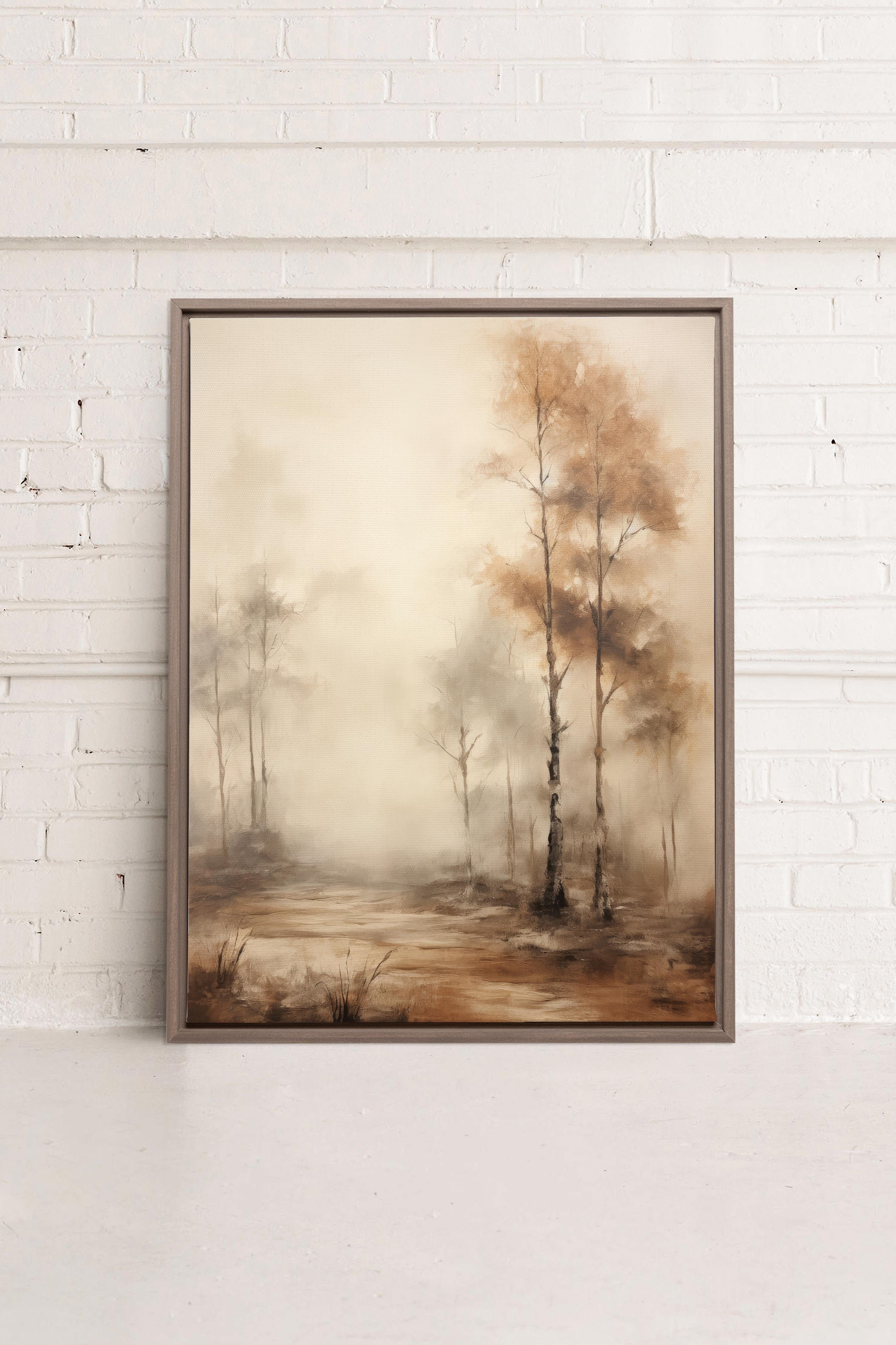 ENIGMATIC FOREST - Enigmatischer Wald Kunstwerk auf Leinwand