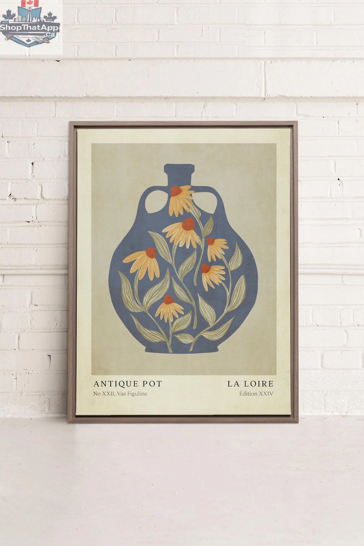 LA LOIRE - Oeuvre sur toile élégante pour une décoration intérieure raffinée - Shopthatapp.ca