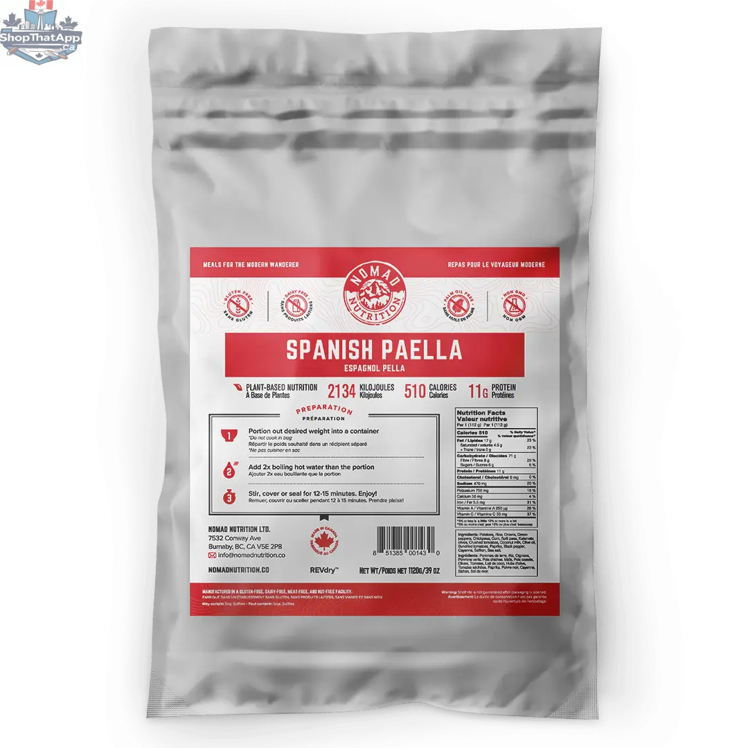 Bulk 1120g California Breakfast Bowl by Nomad Nutrition, dehydrated vegan and gluten-free food for plant-based meals.