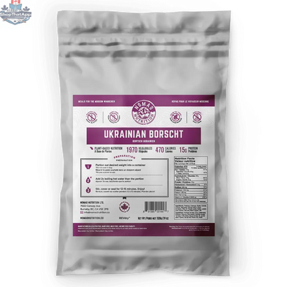 Bulk 1120g California Breakfast Bowl from Nomad Nutrition, dehydrated vegan and gluten-free plant-based food in a large bag.