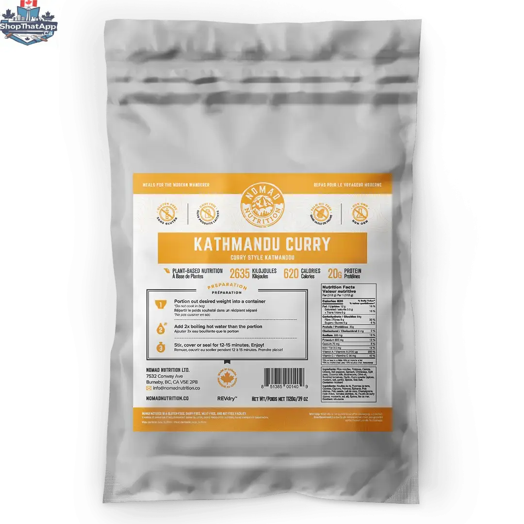 Nomad Nutrition California Breakfast Bowl large bulk 1120g, dehydrated vegan and gluten-free plant-based food in a resealable bag.