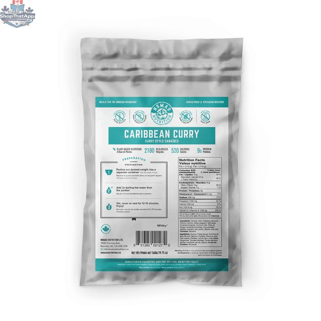 Nomad Nutrition 560g bulk bag of dehydrated vegan, gluten-free, plant-based nutritious food for healthy meals.