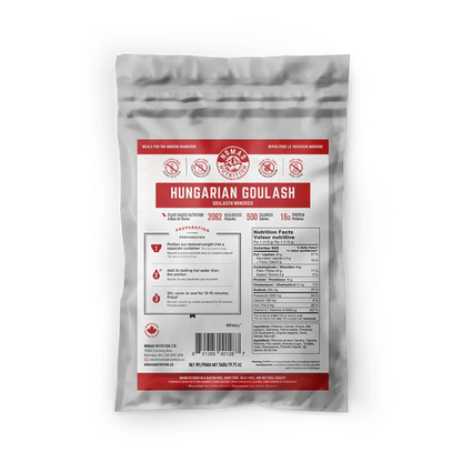 Nomad Nutrition 560g bulk bag of dehydrated vegan, gluten-free, plant-based food for healthy meals and optimal nutrition.