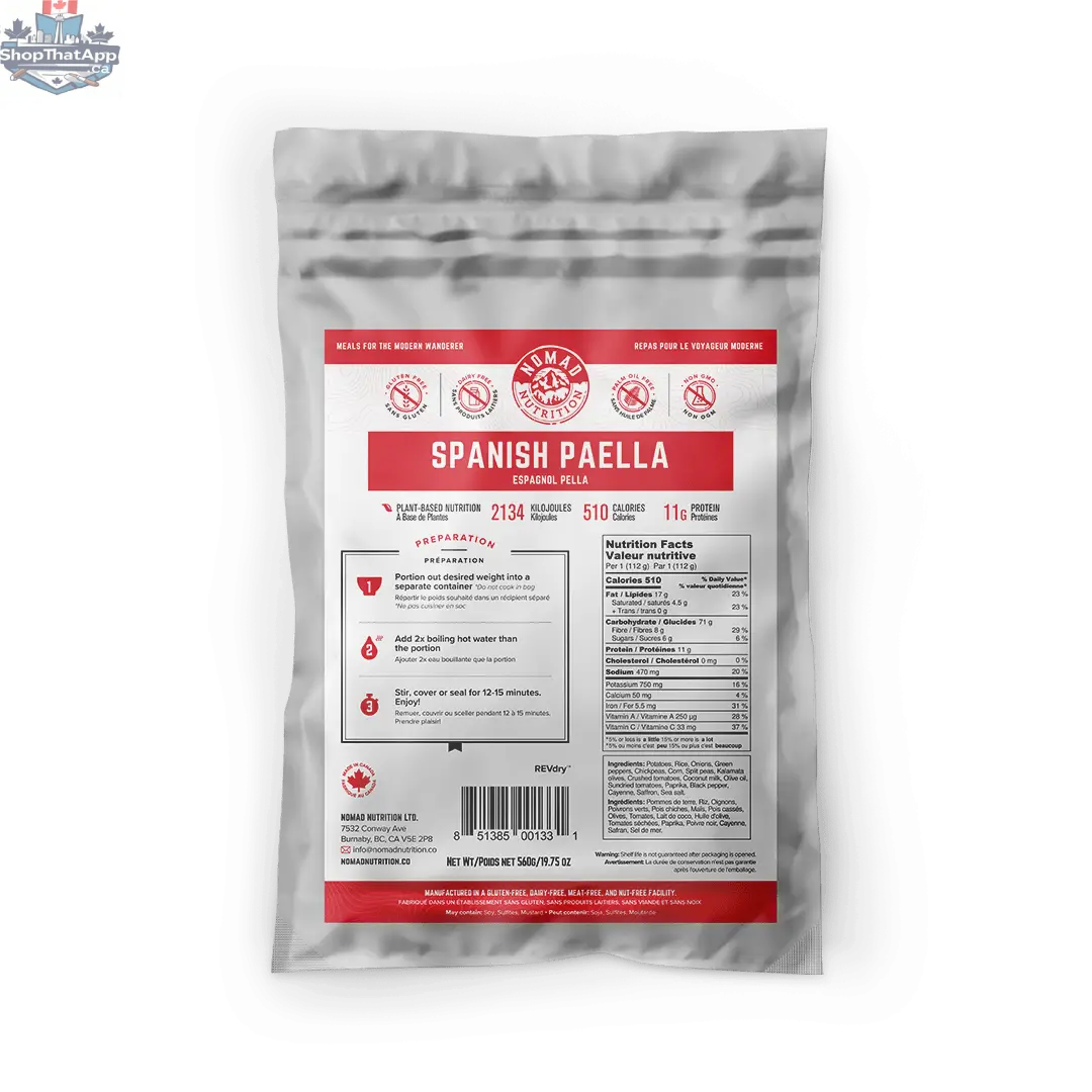 Nomad Nutrition 560g bulk bag of wholesome, dehydrated vegan gluten-free plant-based food for healthy meals.