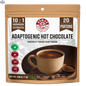 Nomad Nutrition adaptogenic hot chocolate mix in a bowl, showcasing a rich, chocolatey drink with a smooth, creamy texture.