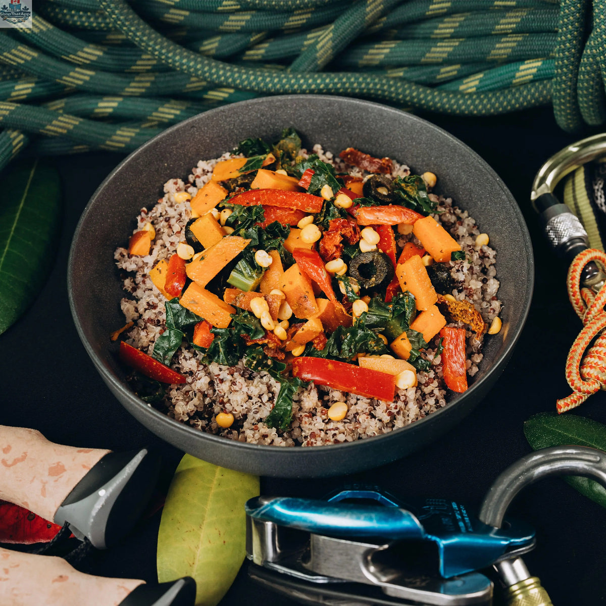 California Breakfast Bowl by Nomad Nutrition, a plant-based vegan gluten-free dehydrated meal served in a bowl, ready to enjoy.