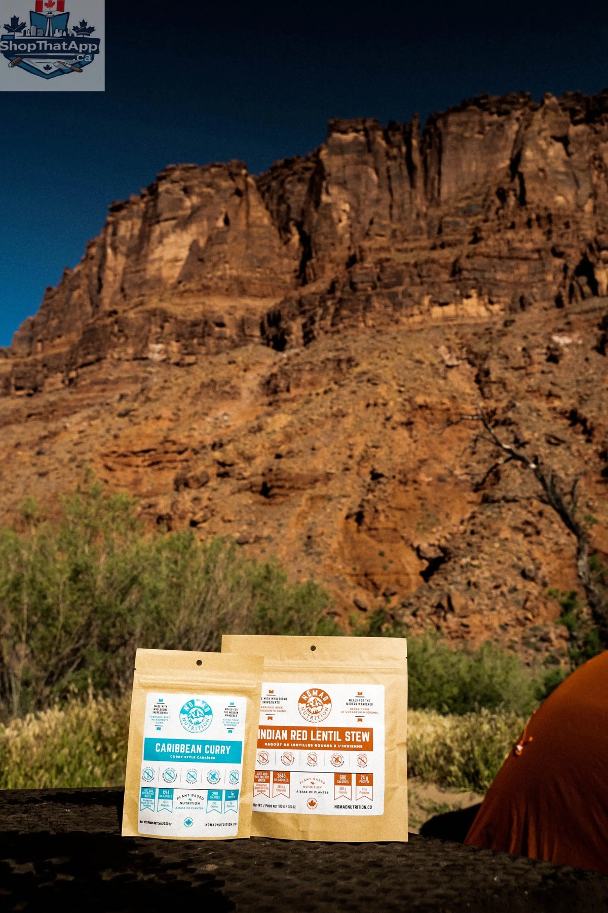 Nomad Nutrition Caribbean Curry Mix in a 56g package, a flavorful plant-based and gluten-free spice blend for vibrant dishes.