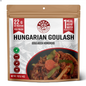 Dehydrated Hungarian Goulash meal by Nomad Nutrition, showcasing a hearty, plant-based, gluten-free traditional Hungarian flavors.